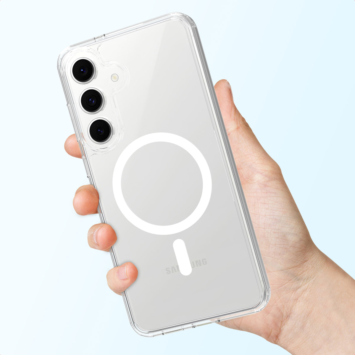 Accezz Xtreme Impact Backcover met MagSafe Samsung Galaxy S25 FE - Transparant - Afbeelding 8