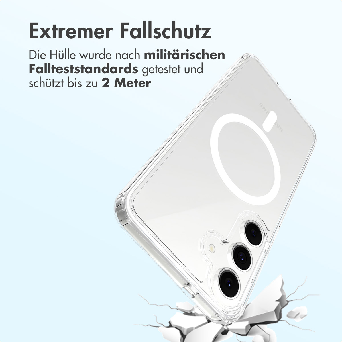 Accezz Xtreme Impact Backcover met MagSafe Samsung Galaxy S25 FE - Transparant - Afbeelding 5