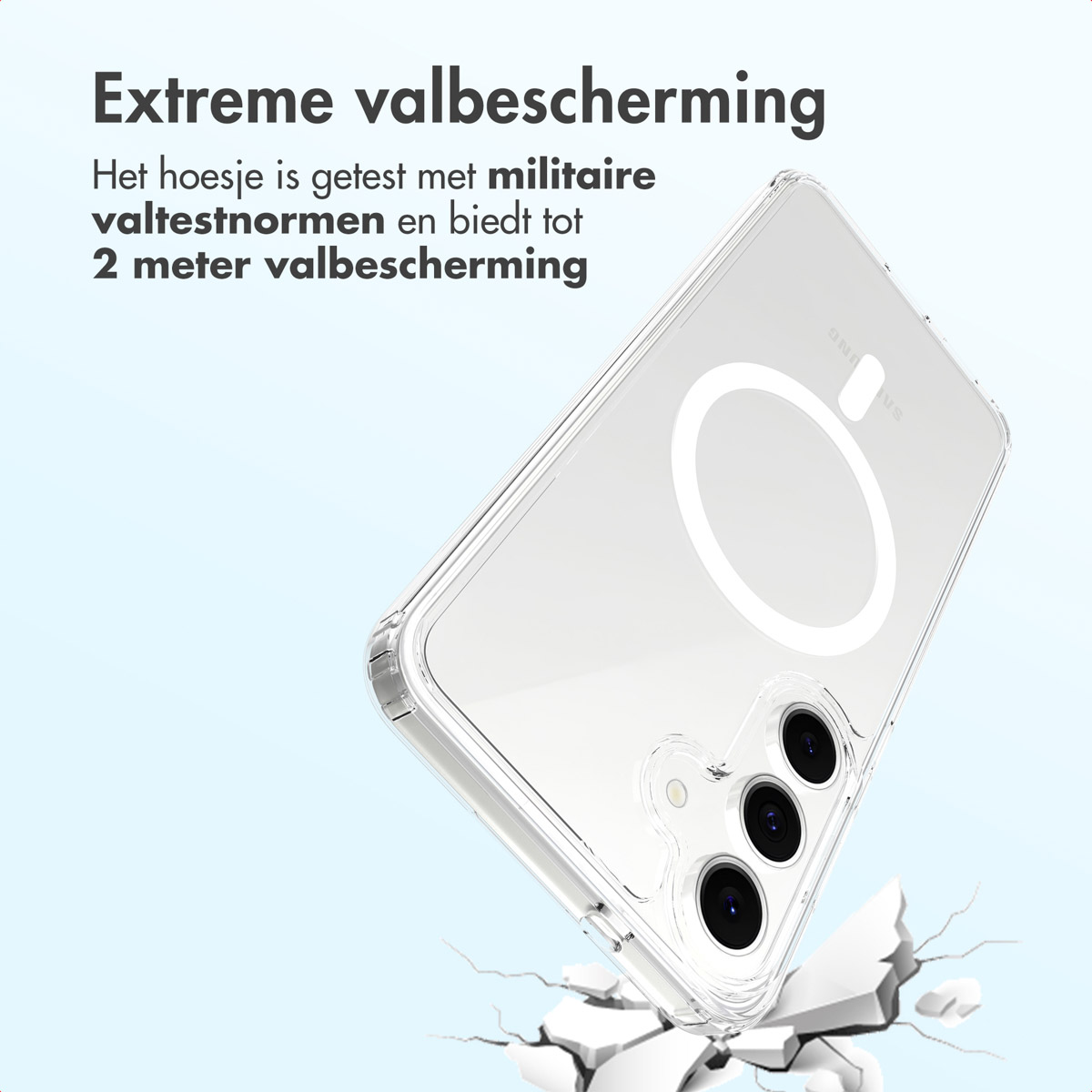Accezz Xtreme Impact Backcover met MagSafe Samsung Galaxy S25 FE - Transparant - Afbeelding 6
