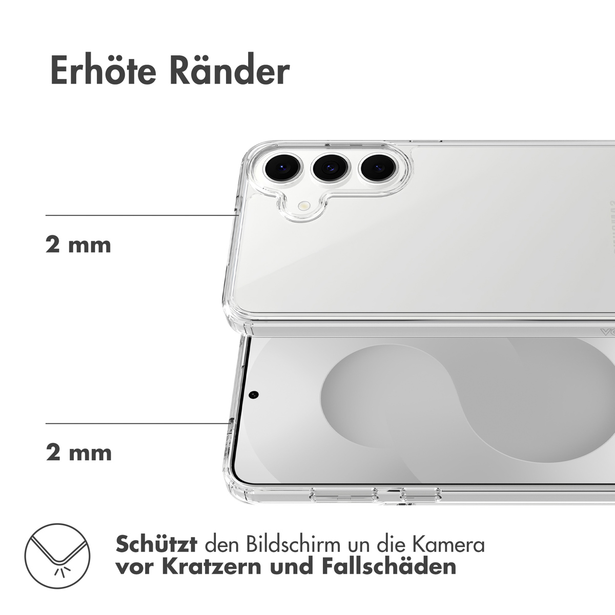 Accezz Xtreme Impact Backcover Samsung Galaxy S25 FE - Transparant - Afbeelding 8