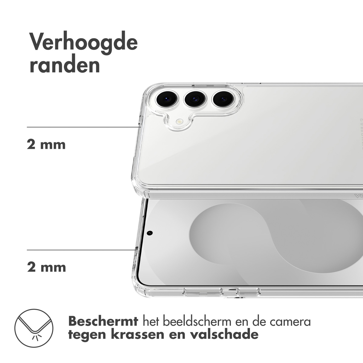 Accezz Xtreme Impact Backcover Samsung Galaxy S25 FE - Transparant - Afbeelding 7