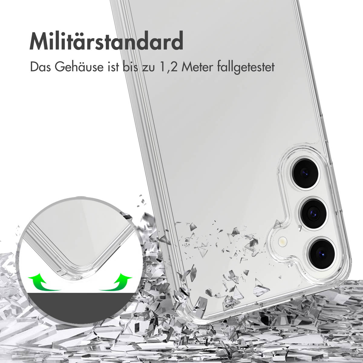 Accezz Xtreme Impact Backcover Samsung Galaxy S25 FE - Transparant - Afbeelding 6