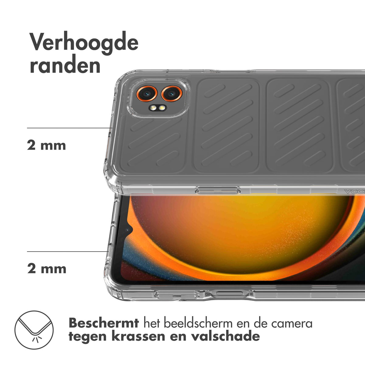 Accezz Xtreme Impact Backcover Samsung Galaxy Xcover 7 Pro - Transparant - Afbeelding 7