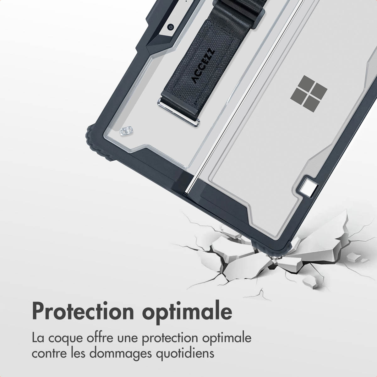Accezz Rugged case met stand Microsoft Surface Pro 9 / Pro 10 / Pro 11 - Zwart - Afbeelding 4