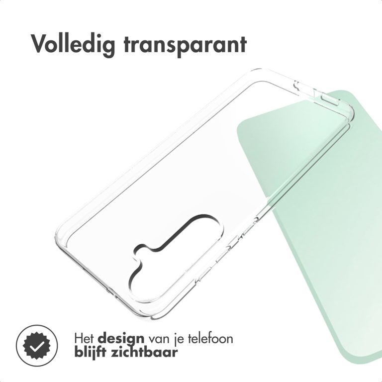 Accezz Clear Backcover Samsung Galaxy S25 FE - Transparant - Afbeelding 5