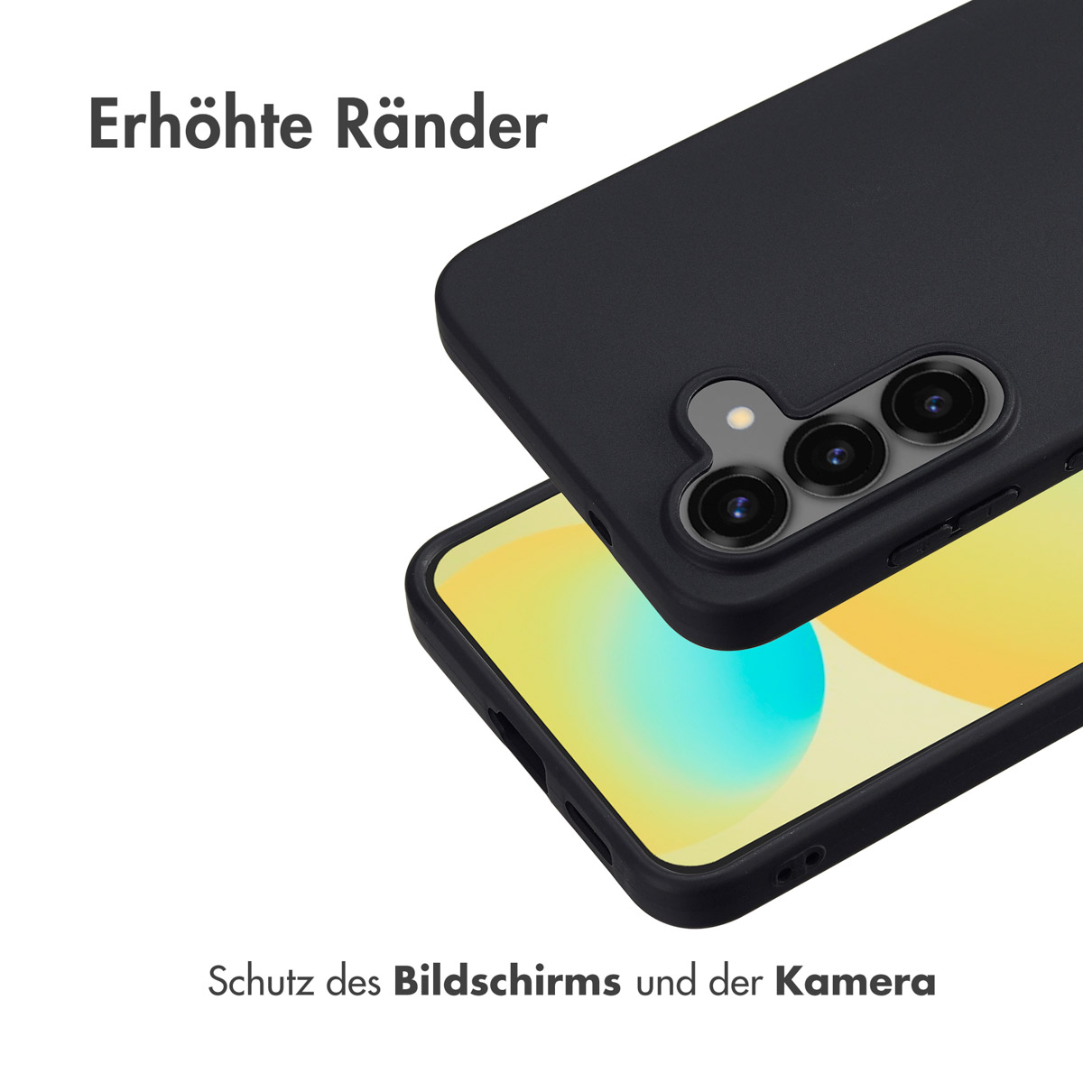 Accezz Color Backcover Samsung Galaxy S25 FE - Zwart - Afbeelding 4