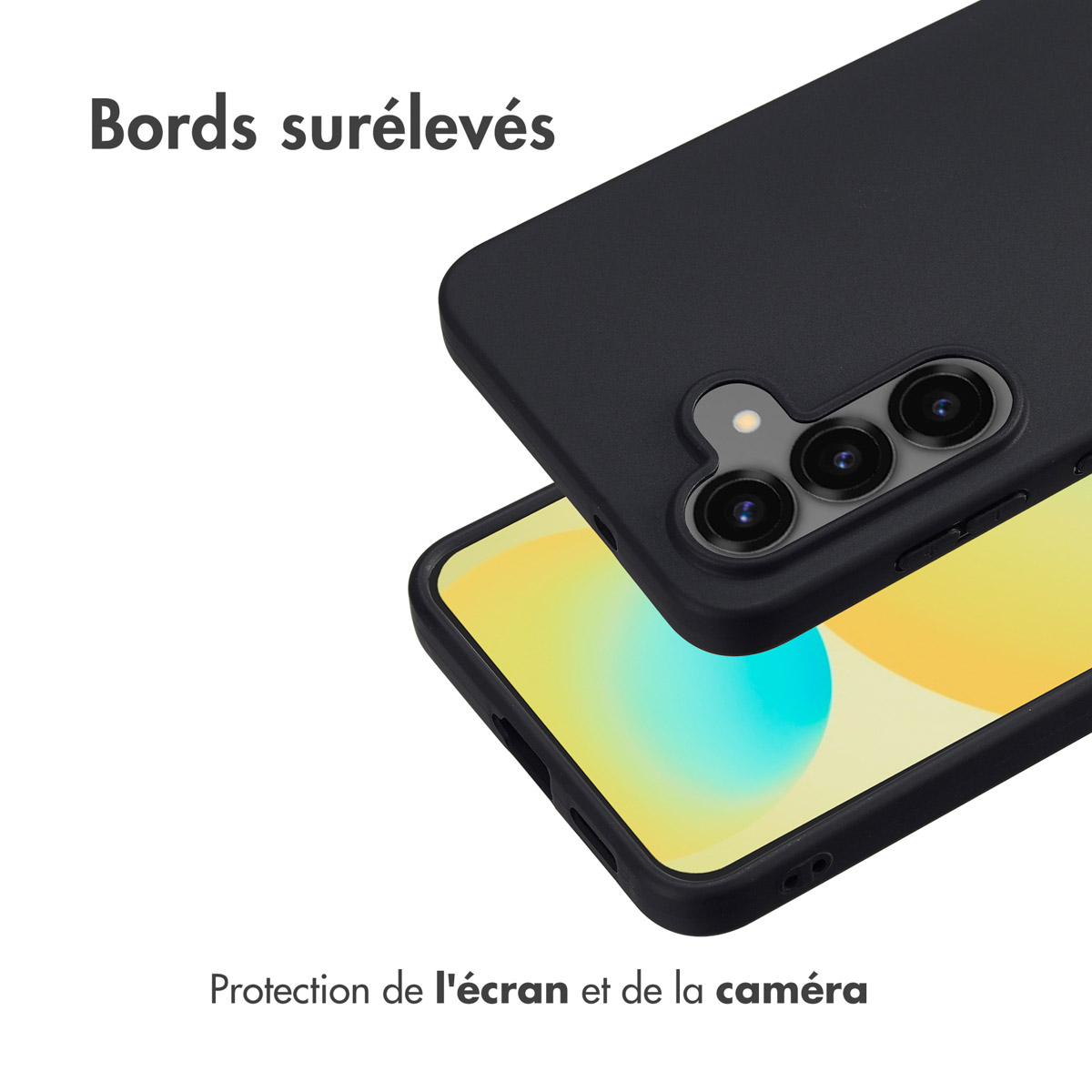 Accezz Color Backcover Samsung Galaxy S25 FE - Zwart - Afbeelding 6