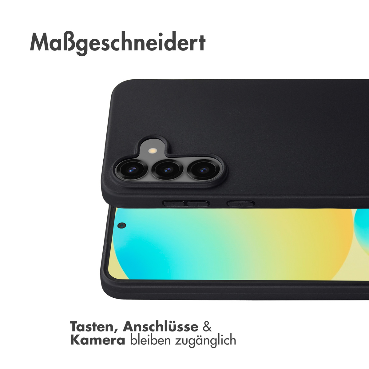 Accezz Color Backcover Samsung Galaxy S25 FE - Zwart - Afbeelding 10