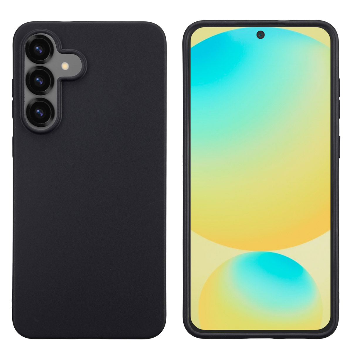 Accezz Color Backcover Samsung Galaxy S25 FE - Zwart - Afbeelding 3