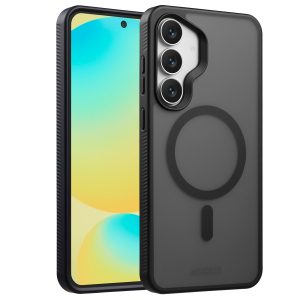 Accezz Rugged Frosted MagSafe Backcover Samsung Galaxy S25 FE - Zwart