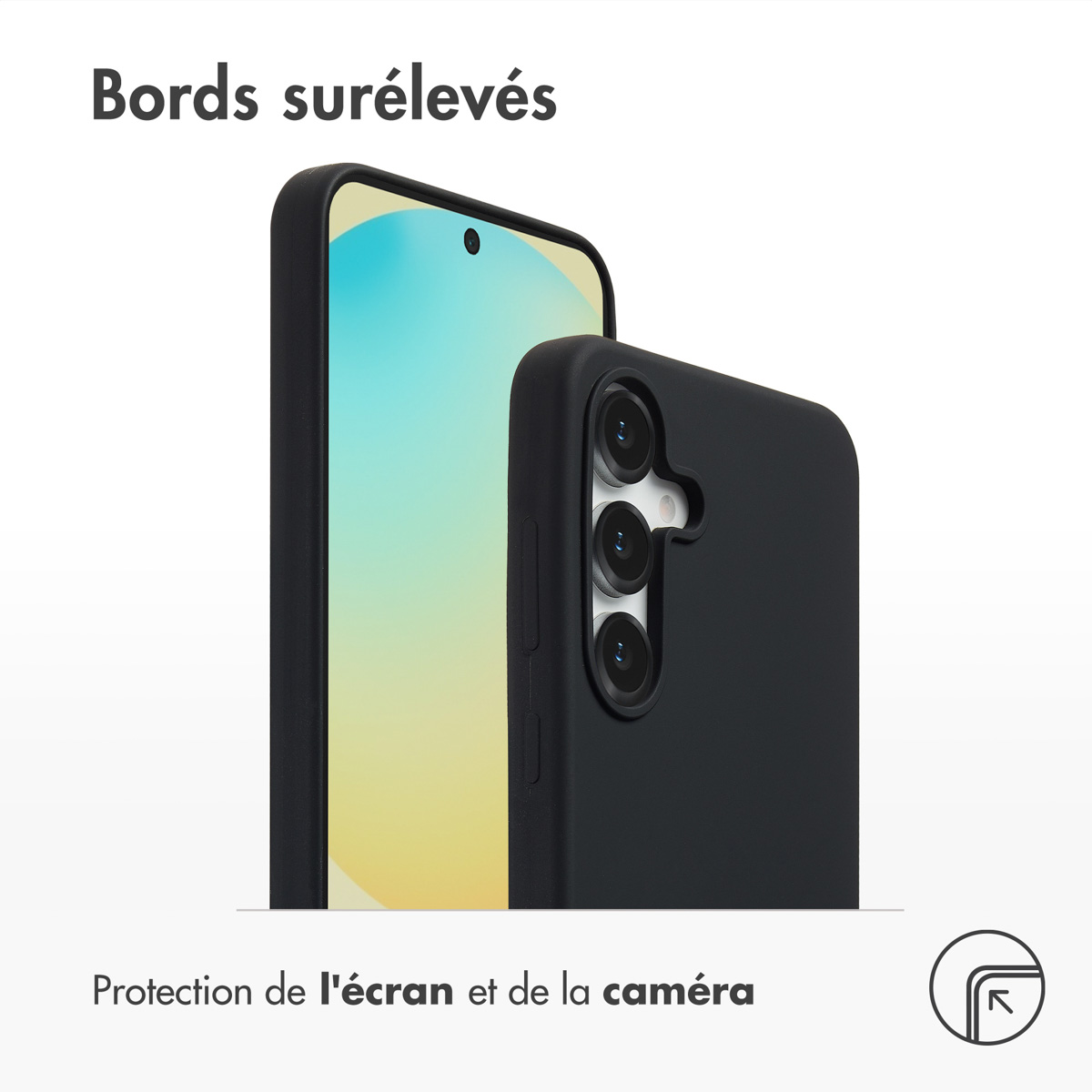 Accezz Liquid Silicone Backcover met MagSafe Samsung Galaxy S25 FE - Zwart - Afbeelding 7