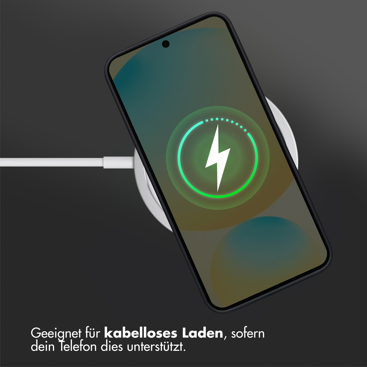 Accezz Liquid Silicone Backcover met MagSafe Samsung Galaxy S25 FE - Zwart - Afbeelding 10