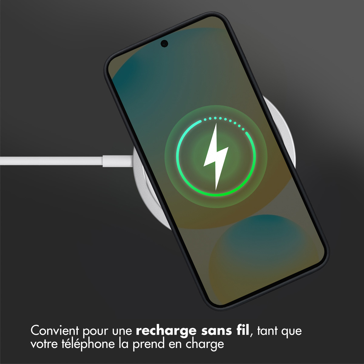 Accezz Liquid Silicone Backcover met MagSafe Samsung Galaxy S25 FE - Zwart - Afbeelding 6