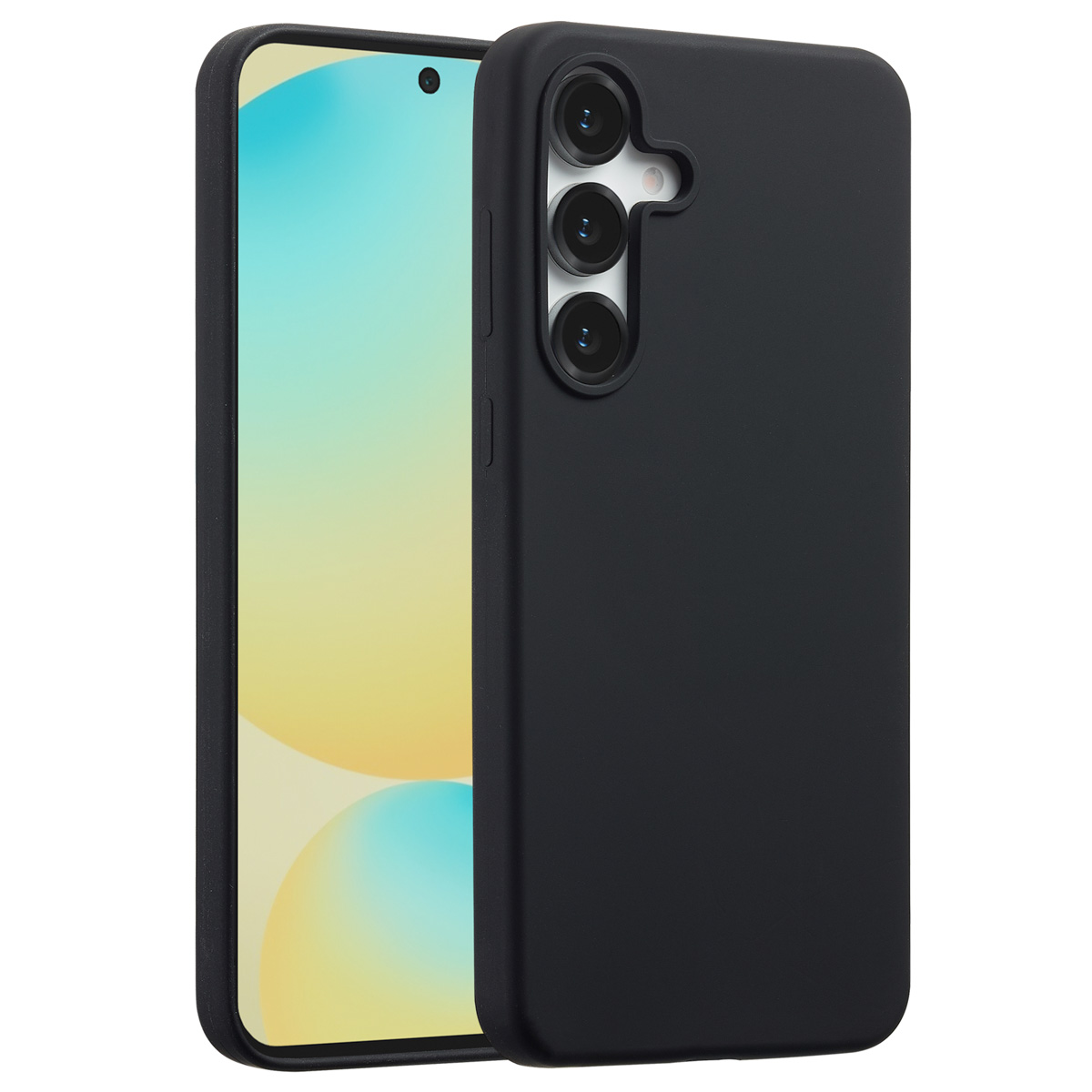 Accezz Liquid Silicone Backcover met MagSafe Samsung Galaxy S25 FE - Zwart - Afbeelding 5