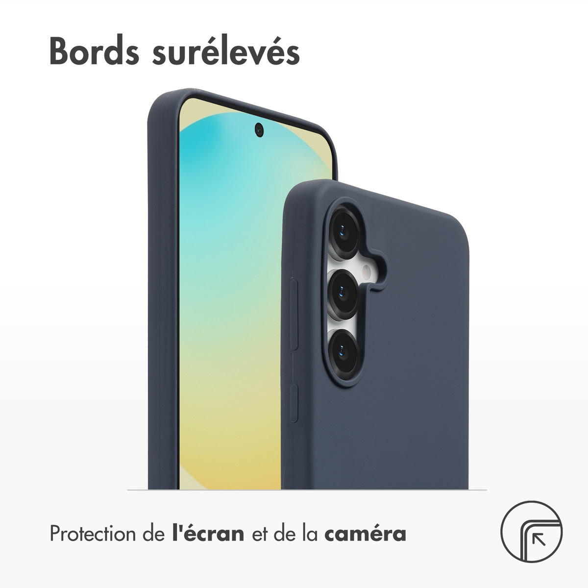 Accezz Liquid Silicone Backcover met MagSafe Samsung Galaxy S25 FE - Donkerblauw - Afbeelding 7