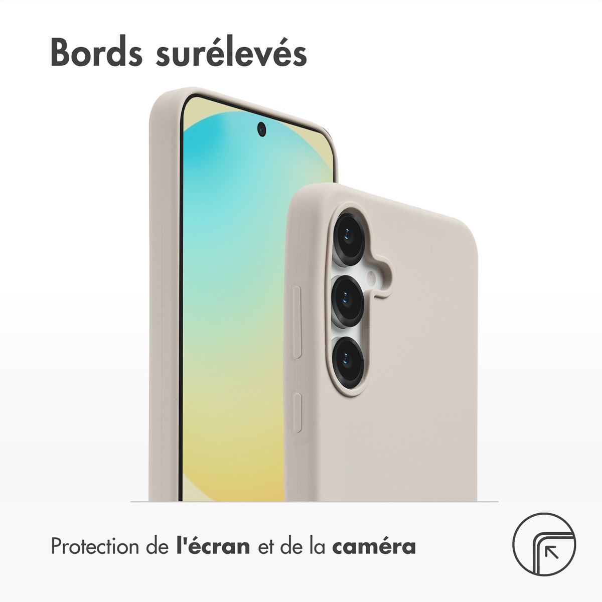 Accezz Liquid Silicone Backcover met MagSafe Samsung Galaxy S25 FE - Stone - Afbeelding 7