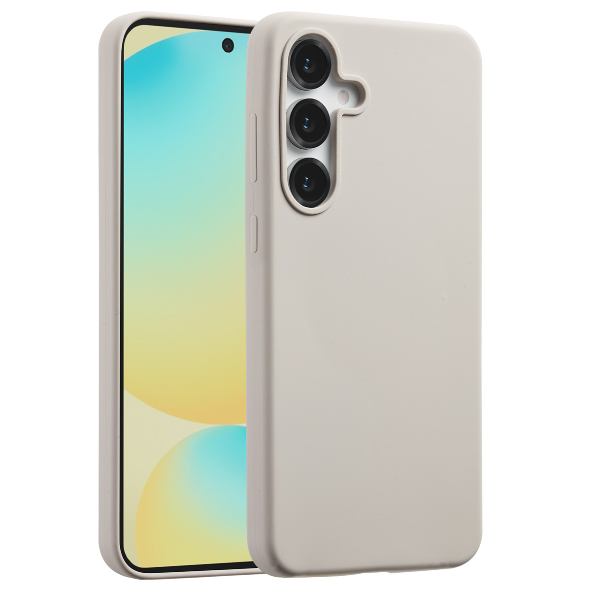 Accezz Liquid Silicone Backcover met MagSafe Samsung Galaxy S25 FE - Stone - Afbeelding 5