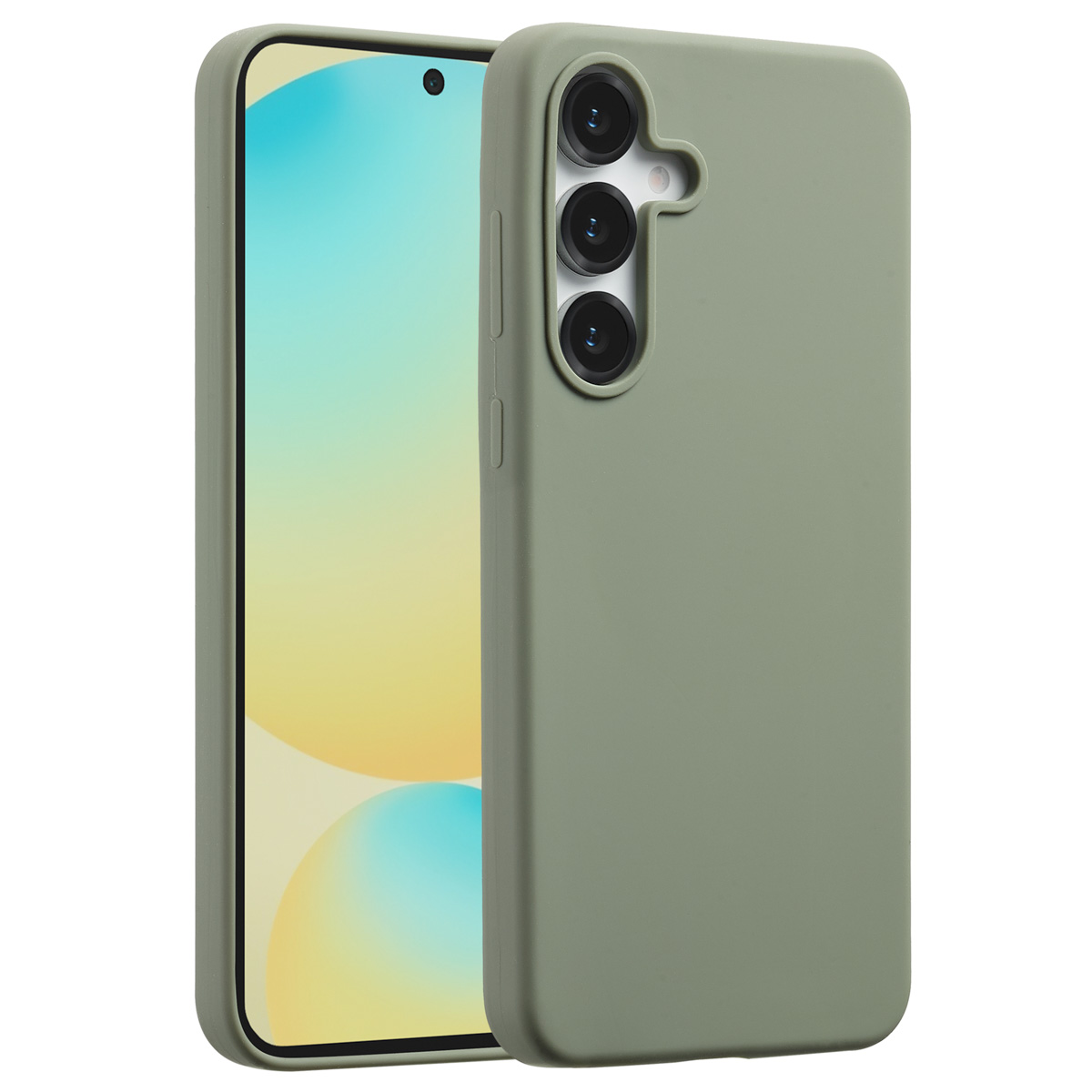 Accezz Liquid Silicone Backcover met MagSafe Samsung Galaxy S25 FE - Cooper Green - Afbeelding 9