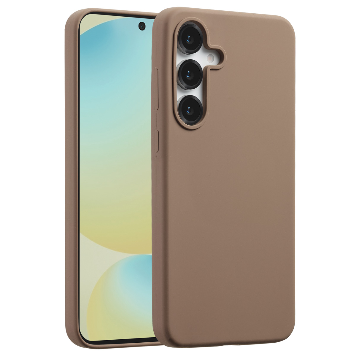 Accezz Liquid Silicone Backcover met MagSafe Samsung Galaxy S25 FE - Lichtbruin - Afbeelding 9