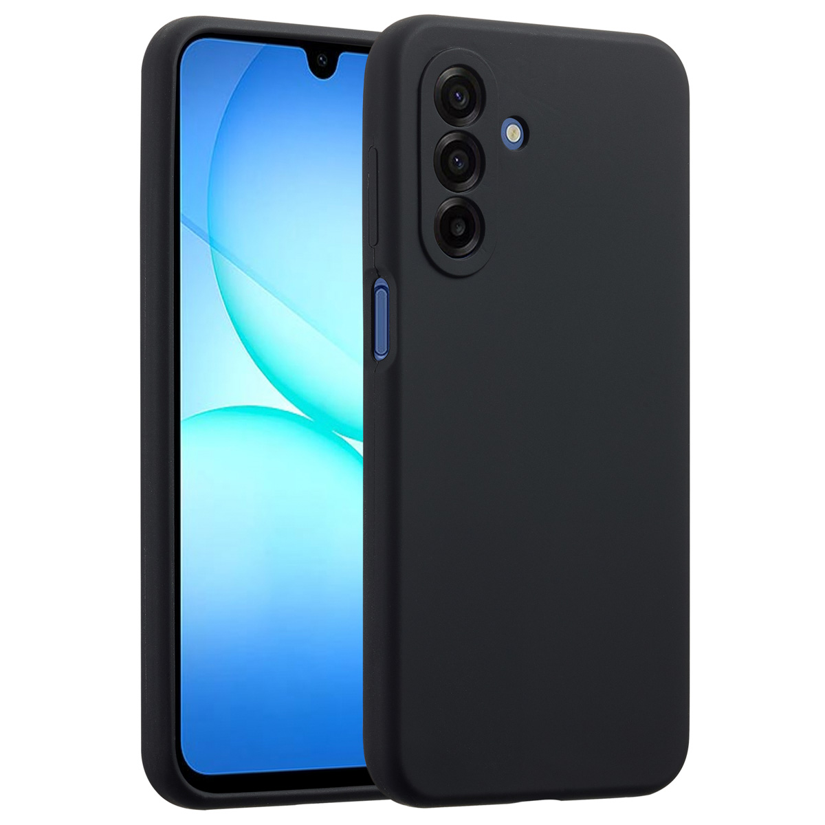 Accezz Liquid Silicone Backcover Samsung Galaxy A17 - Zwart - Afbeelding 2