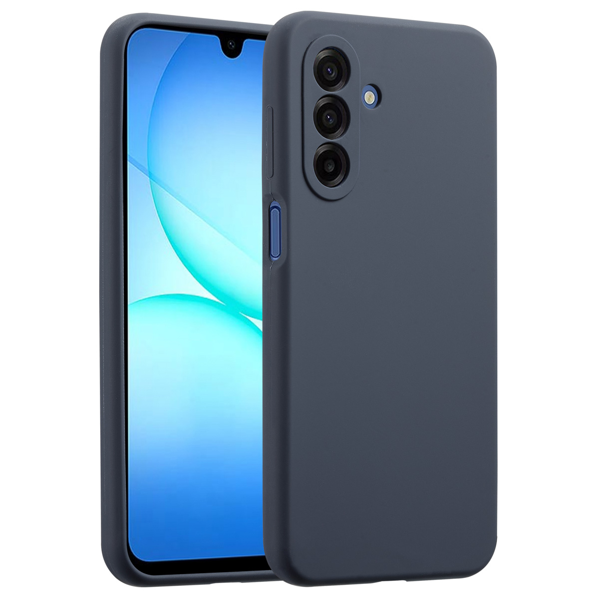 Accezz Liquid Silicone Backcover Samsung Galaxy A17 - Donkerblauw - Afbeelding 2