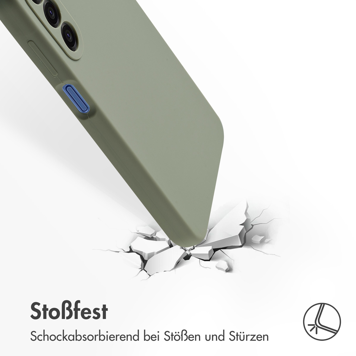 Accezz Liquid Silicone Backcover Samsung Galaxy A17 - Cooper Green - Afbeelding 4