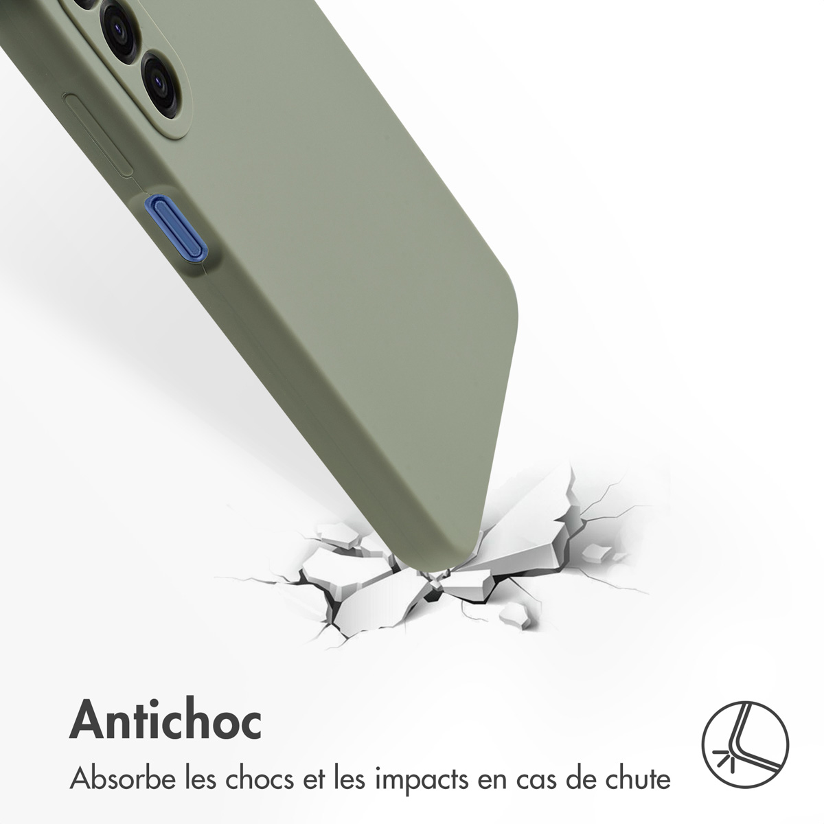 Accezz Liquid Silicone Backcover Samsung Galaxy A17 - Cooper Green - Afbeelding 5