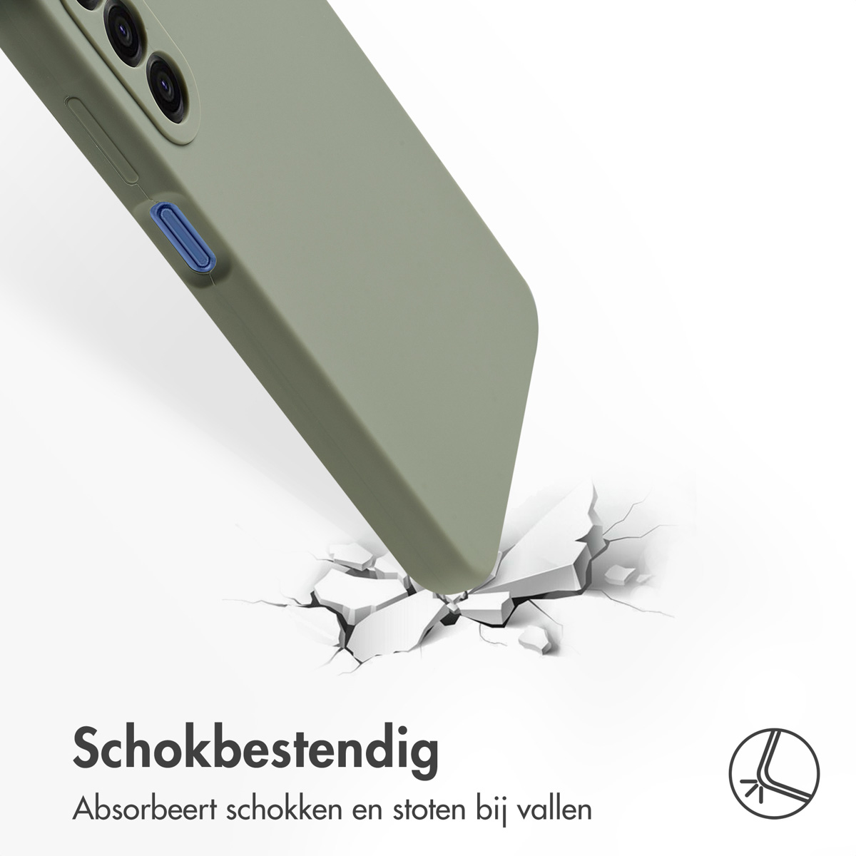 Accezz Liquid Silicone Backcover Samsung Galaxy A17 - Cooper Green - Afbeelding 6