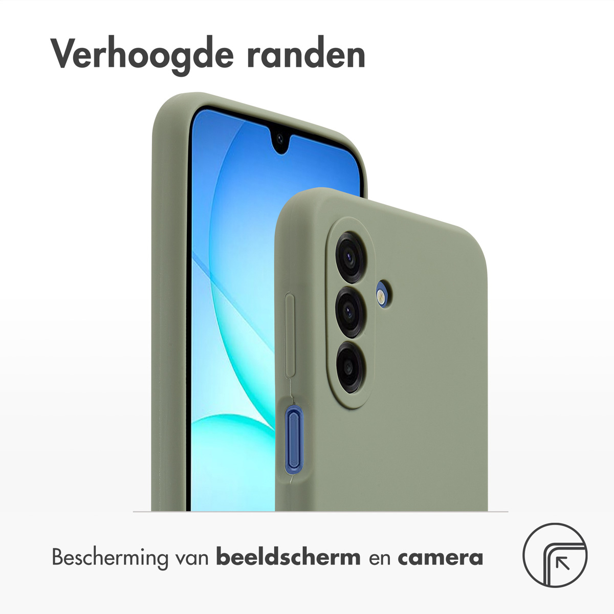 Accezz Liquid Silicone Backcover Samsung Galaxy A17 - Cooper Green - Afbeelding 9