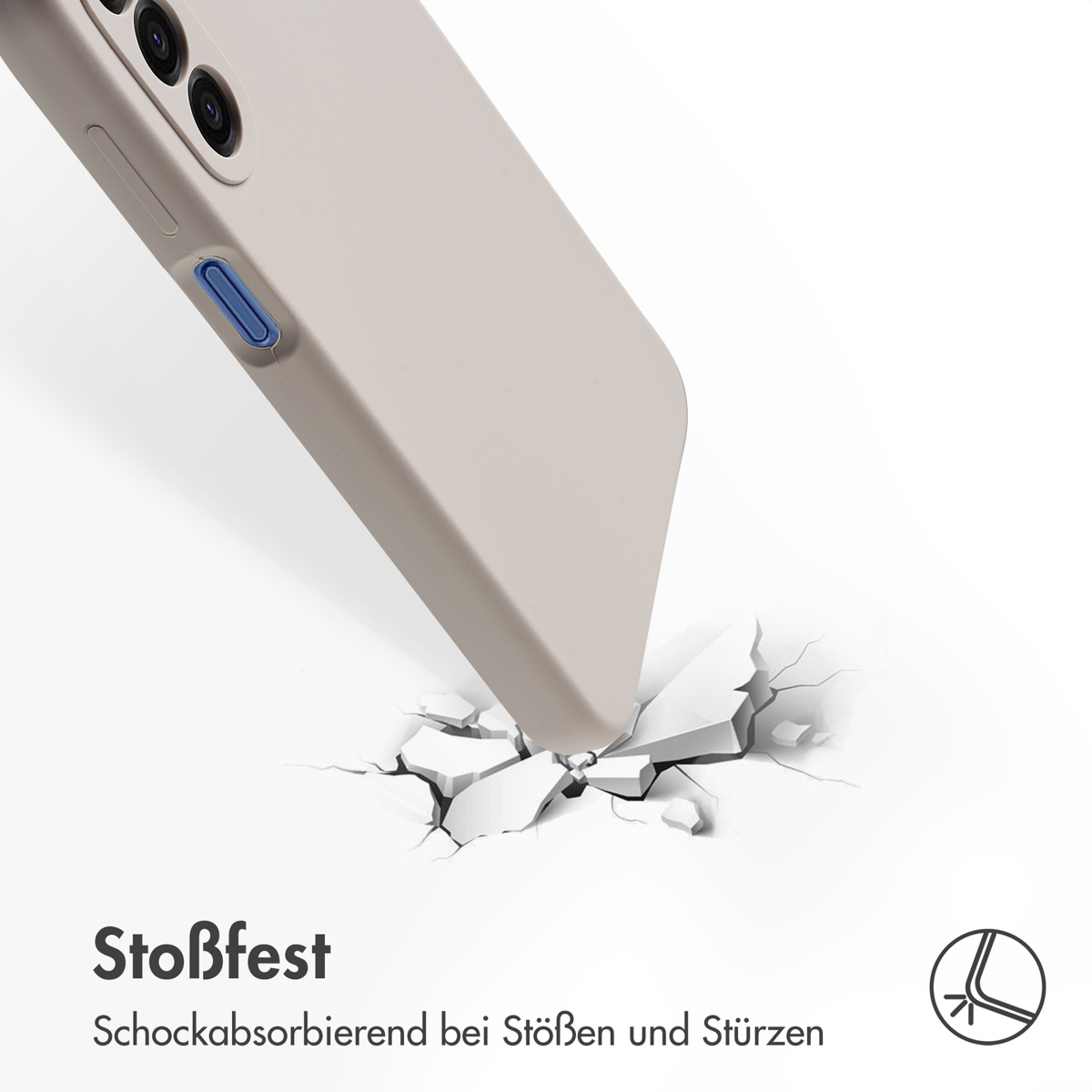 Accezz Liquid Silicone Backcover Samsung Galaxy A17 - Stone - Afbeelding 9