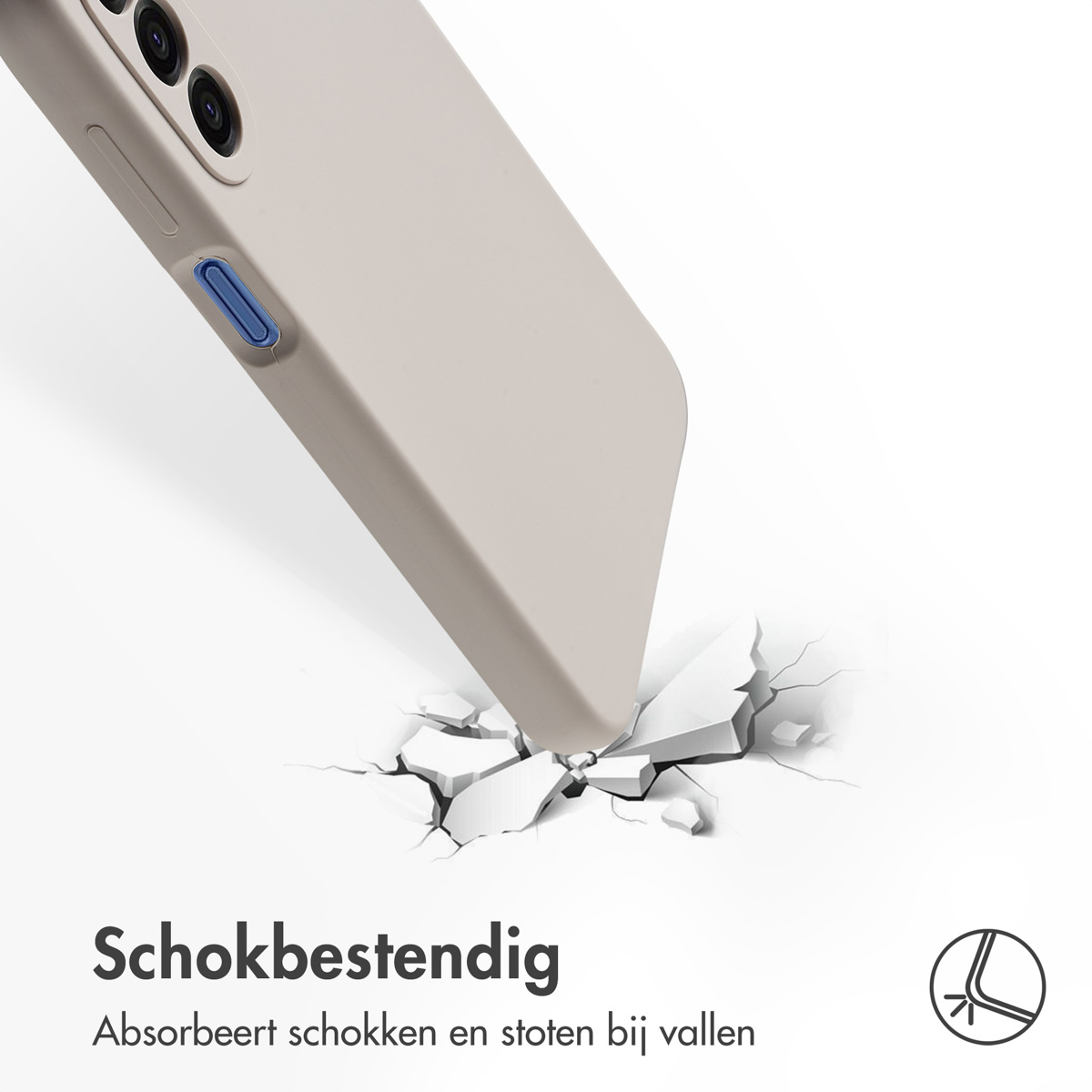 Accezz Liquid Silicone Backcover Samsung Galaxy A17 - Stone - Afbeelding 10