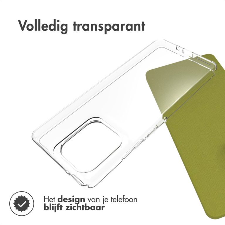 Accezz Clear Backcover Motorola Moto G86 - Transparant - Afbeelding 5
