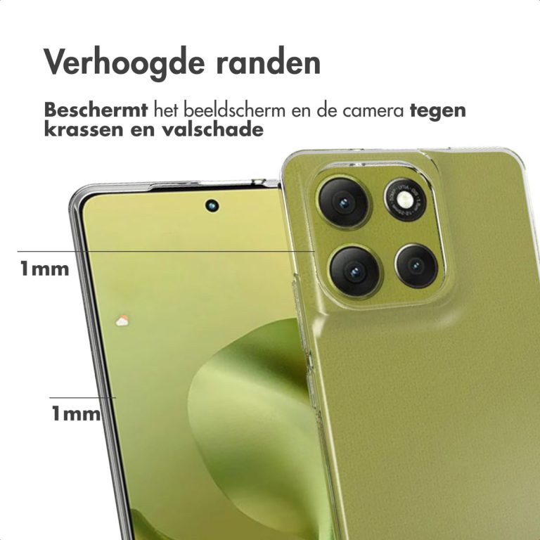 Accezz Clear Backcover Motorola Moto G86 - Transparant - Afbeelding 4