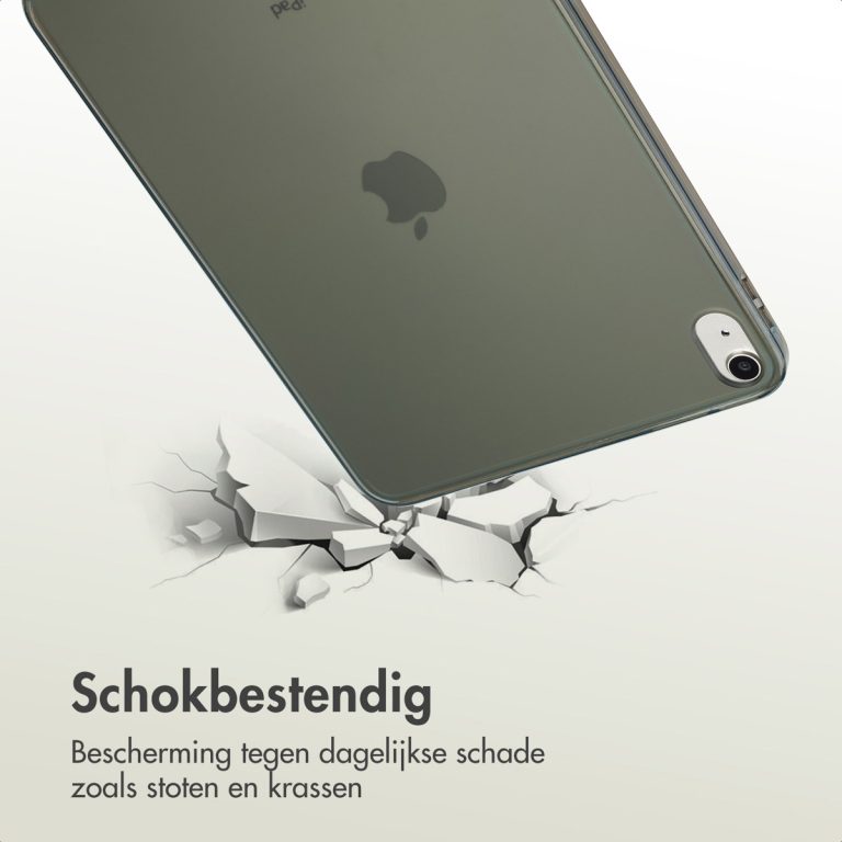 Accezz Frosted Backcover Apple iPad 11 (2025) 11 inch A16 / iPad 10 (2022) 10.9 inch - Zwart - Afbeelding 4