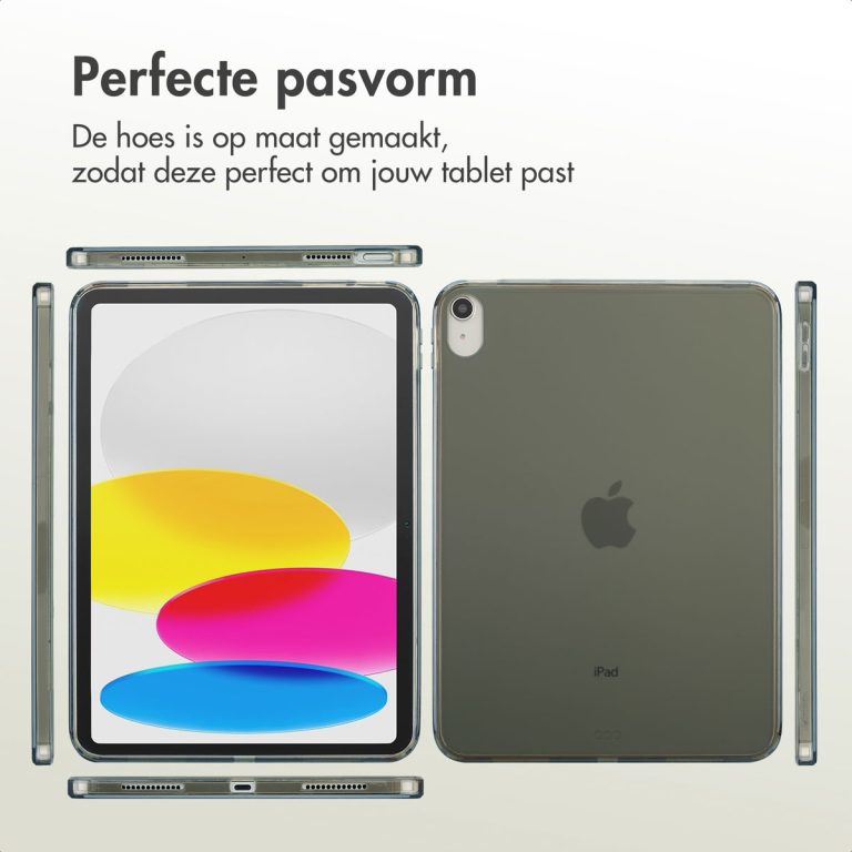 Accezz Frosted Backcover Apple iPad 11 (2025) 11 inch A16 / iPad 10 (2022) 10.9 inch - Zwart - Afbeelding 3