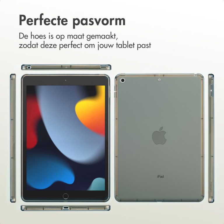 Accezz Frosted Backcover Apple iPad 9 (2021) 10.2 inch / iPad 8 (2020) 10.2 inch / iPad 7 (2019) 10.2 inch - Zwart - Afbeelding 6