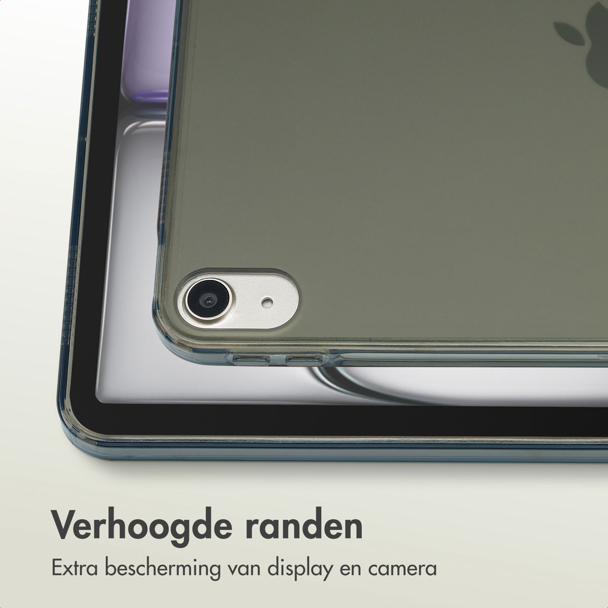 Accezz Frosted Backcover Apple iPad Air 11 inch (2025) M3 / (2024) M2 / Air 5 (2022) / Air 4 (2020) - Zwart - Afbeelding 7