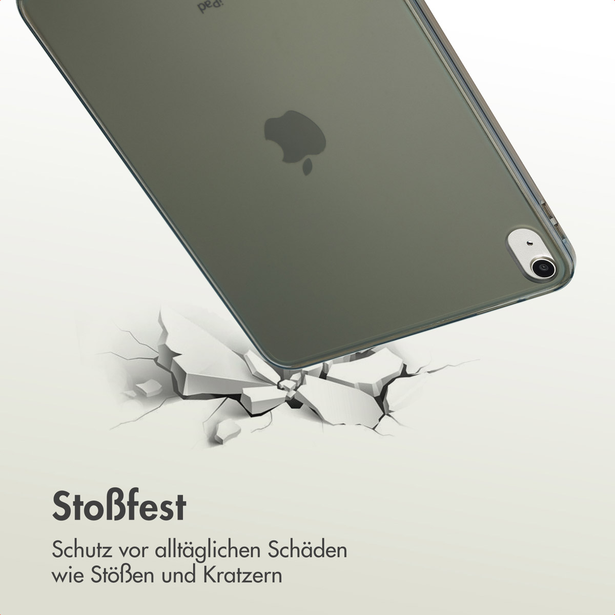 Accezz Frosted Backcover Apple iPad Air 11 inch (2025) M3 / (2024) M2 / Air 5 (2022) / Air 4 (2020) - Zwart - Afbeelding 10