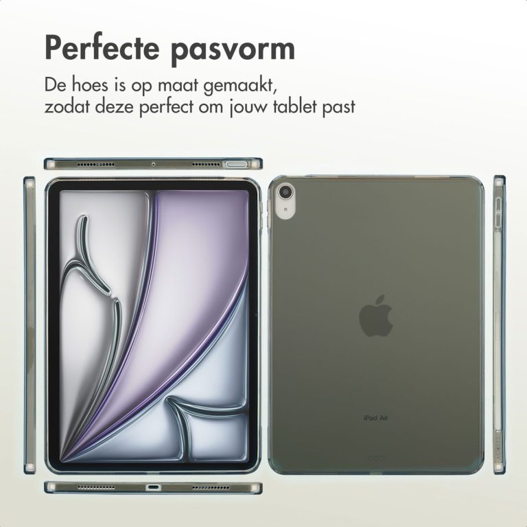 Accezz Frosted Backcover Apple iPad Air 11 inch (2025) M3 / (2024) M2 / Air 5 (2022) / Air 4 (2020) - Zwart - Afbeelding 6