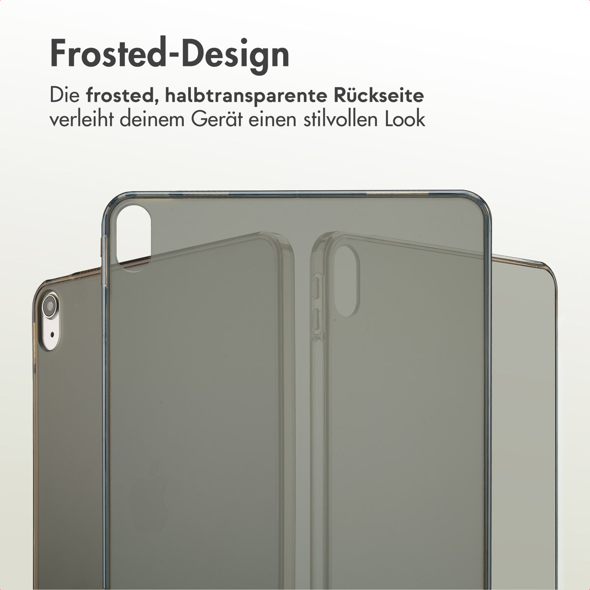Accezz Frosted Backcover Apple iPad Air 11 inch (2025) M3 / (2024) M2 / Air 5 (2022) / Air 4 (2020) - Zwart - Afbeelding 5