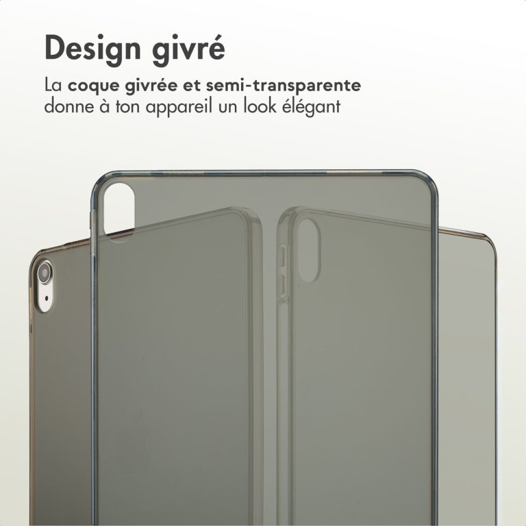 Accezz Frosted Backcover Apple iPad Air 11 inch (2025) M3 / (2024) M2 / Air 5 (2022) / Air 4 (2020) - Zwart - Afbeelding 10