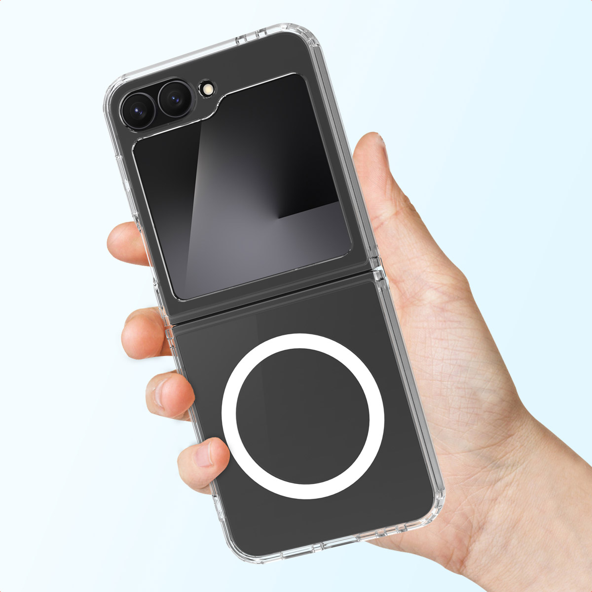 Accezz Xtreme Impact Backcover Samsung Galaxy Z Flip 7 FE - Transparant - Afbeelding 7