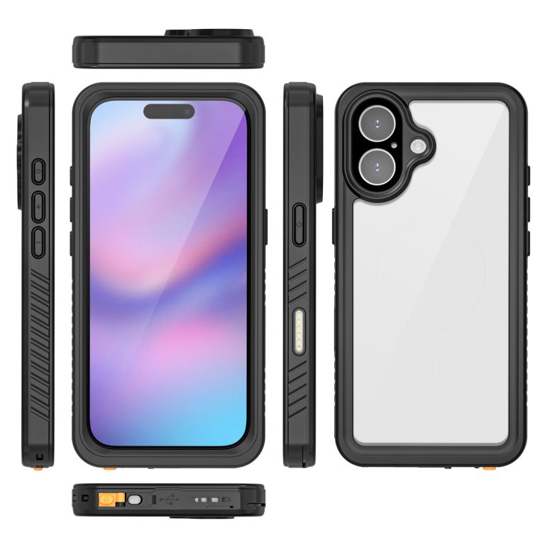 Redpepper Dot Plus Waterproof Backcover Apple iPhone 17 - Zwart - Afbeelding 10