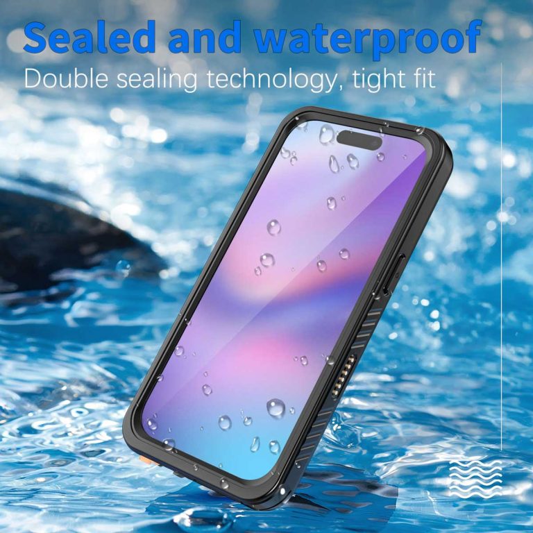 Redpepper Dot Plus Waterproof Backcover Apple iPhone 17 - Zwart - Afbeelding 8