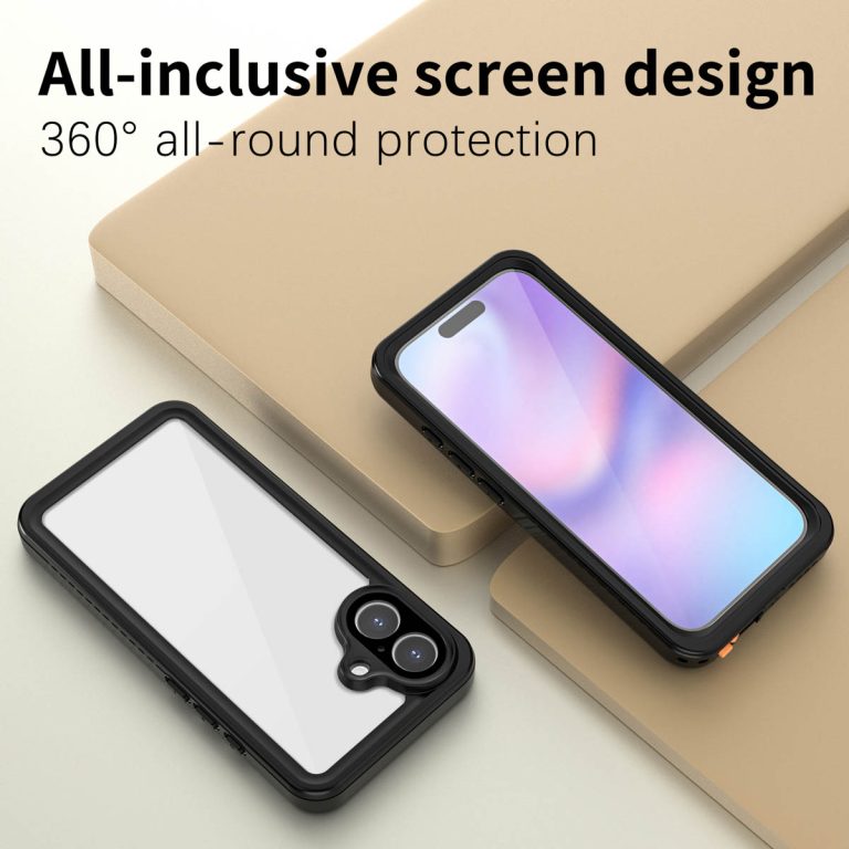 Redpepper Dot Plus Waterproof Backcover Apple iPhone 17 - Zwart - Afbeelding 7