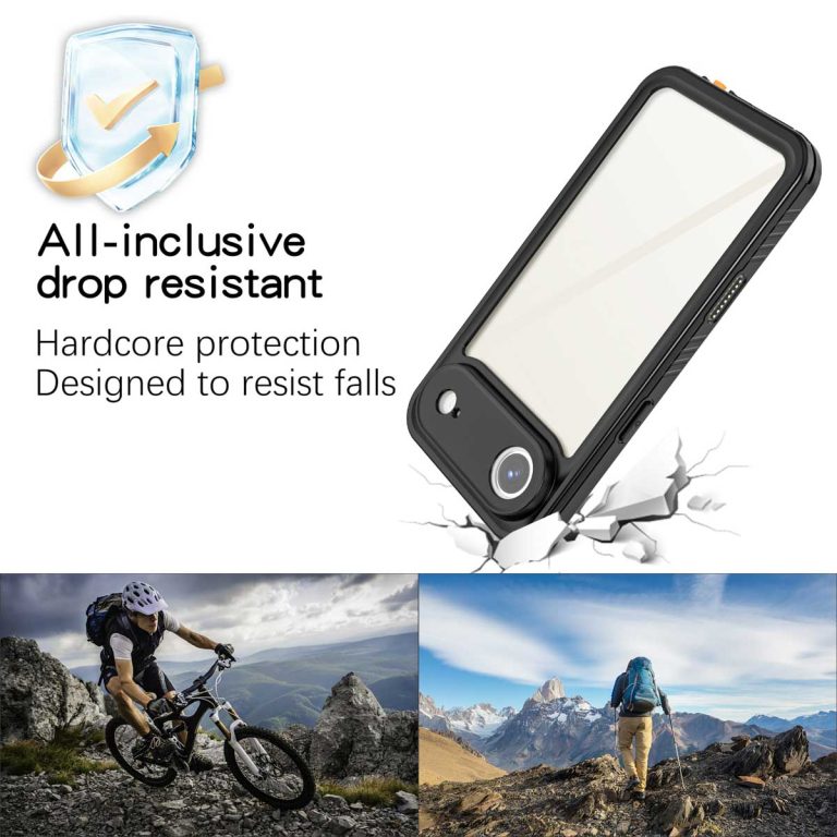 Redpepper Dot Plus Waterproof Backcover Apple iPhone Air - Zwart - Afbeelding 9
