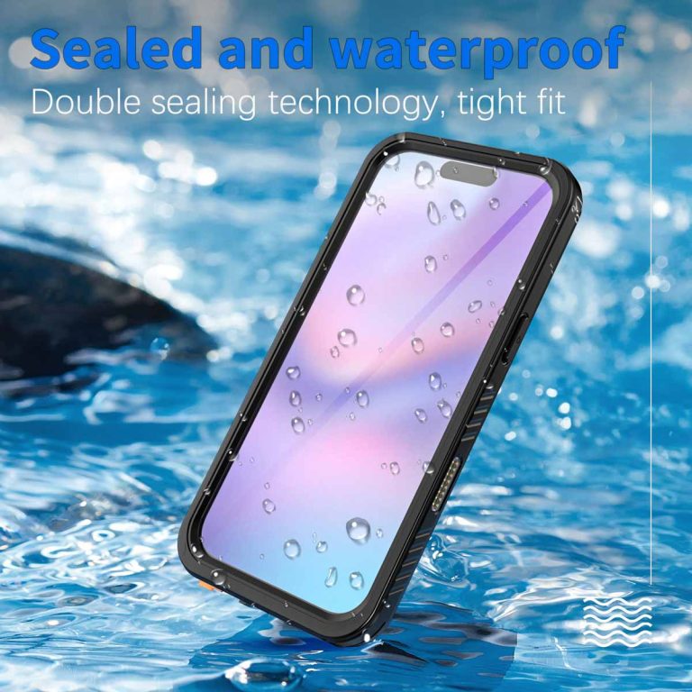Redpepper Dot Plus Waterproof Backcover Apple iPhone Air - Zwart - Afbeelding 3