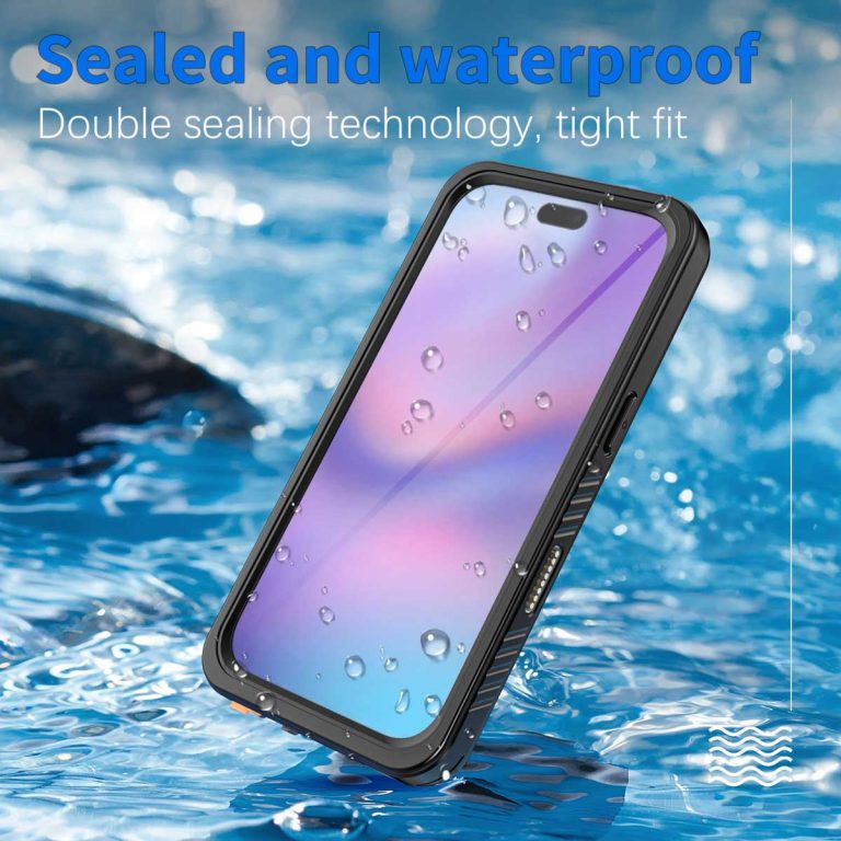 Redpepper Dot Plus Waterproof Backcover Apple iPhone 17 Pro - Zwart - Afbeelding 3