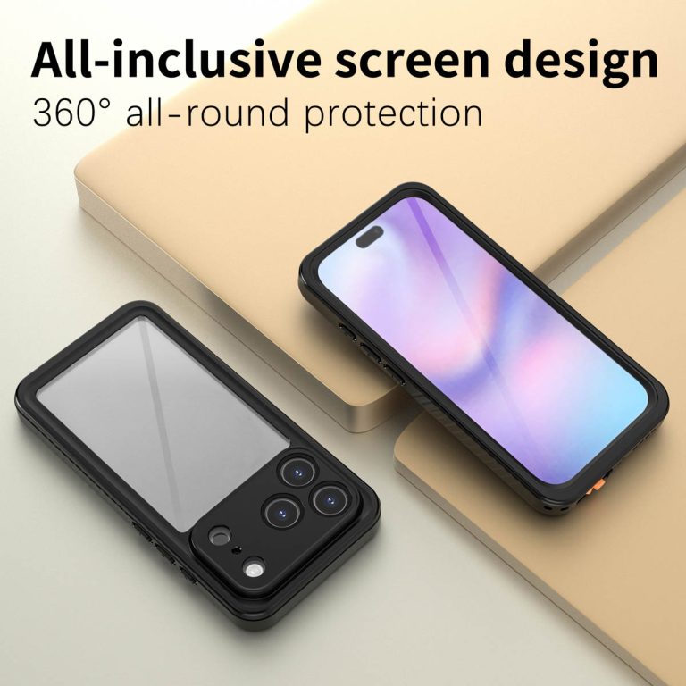 Redpepper Dot Plus Waterproof Backcover Apple iPhone 17 Pro - Zwart - Afbeelding 2
