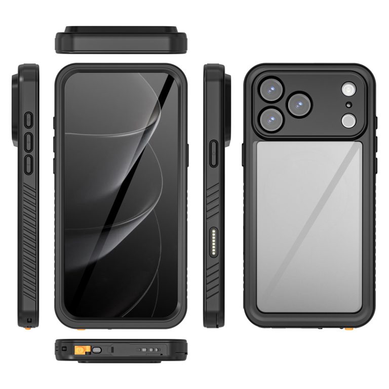 Redpepper Dot Plus Waterproof Backcover Apple iPhone 17 Pro Max - Zwart - Afbeelding 5